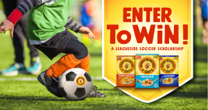 Enter to win a one year youth soccer scholarship ($1,000 value) from Honey Bunches of Oats cereal!